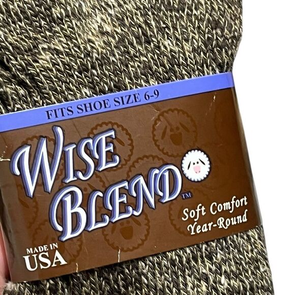 Merino Wool Blend Women’s Brown Socks, Size 6-9, NWT - Picture 3 of 4